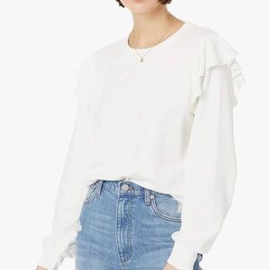 The drop ruffle sleeve sweatshirt